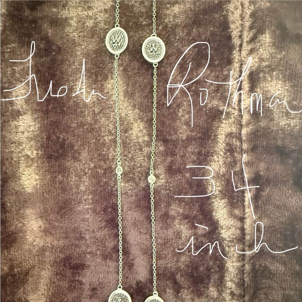Freida Rothman 34 Inch Station  Necklace